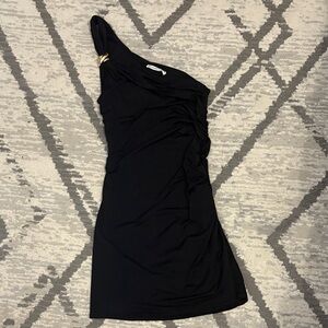 Lucy in the Sky Black One-Shoulder Dress